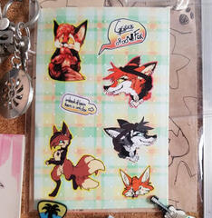 Fox Sticker Sheet