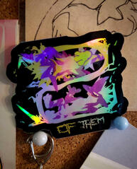 2 of Them Holo Toxtricity Sticker