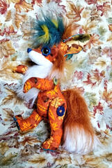 Autumn Fox Button Jointed Doll